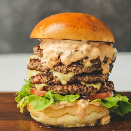 In-N-Out 4×4 Burger