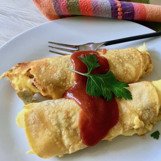 One Skillet Egg Burrito