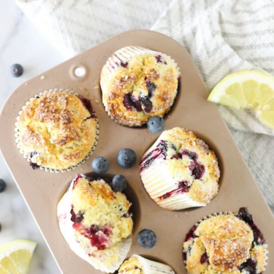 Small-Batch Lemon Blueberry Muffins