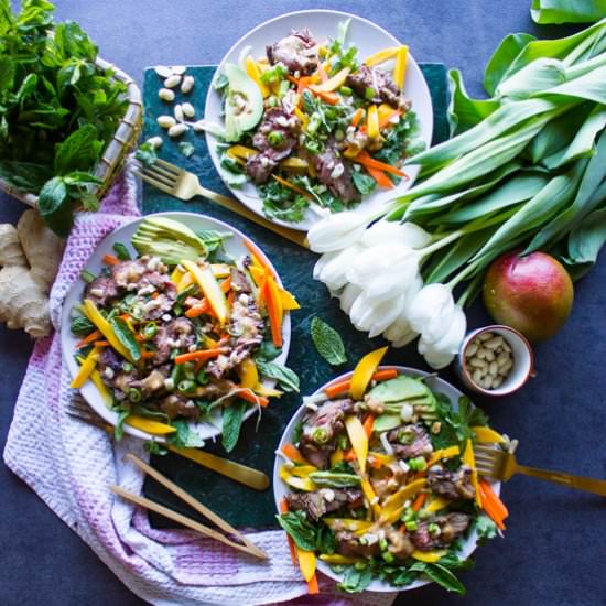 Thai Salad with Peanut Dressing
