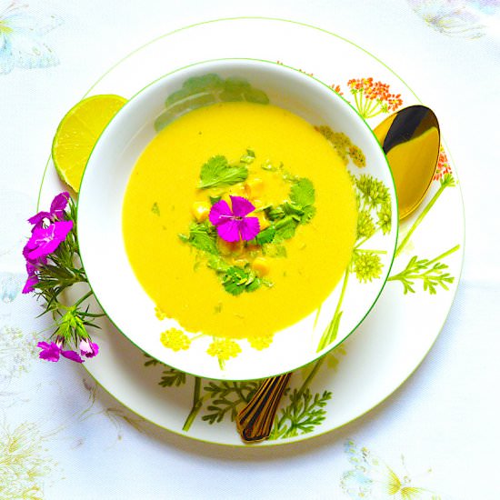 Sweet Corn Coconut Soup