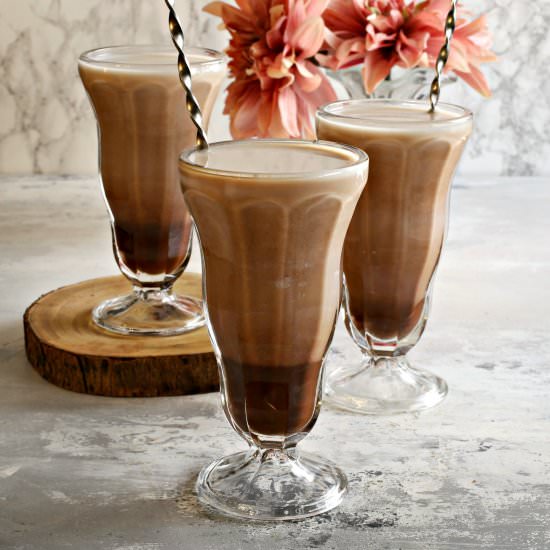 Boozy PB Chocolate Egg Creams
