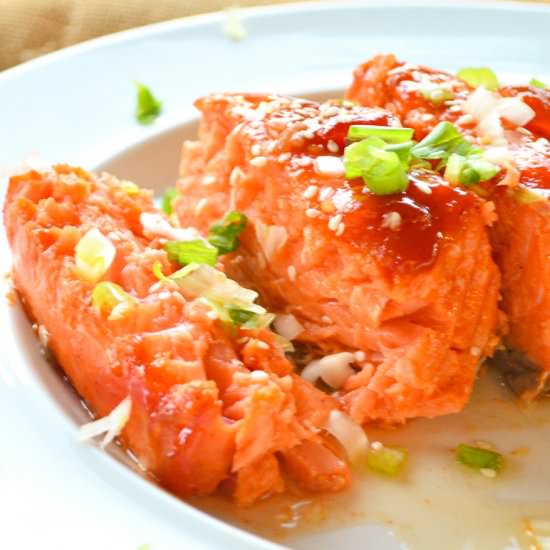 Roasted Spicy Sweet Salmon