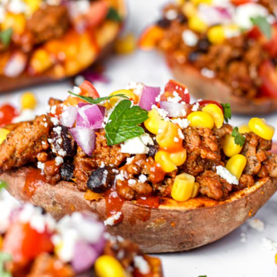 Mexican Stuffed Sweet Potatoes