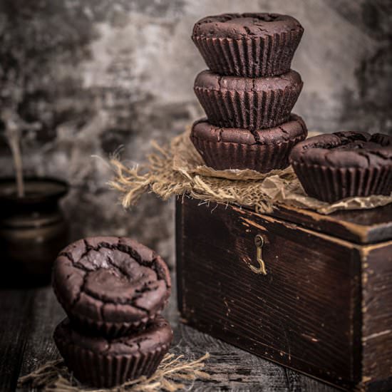 Flourless Chocolate Muffins