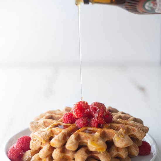 Overnight Whole Wheat Waffles