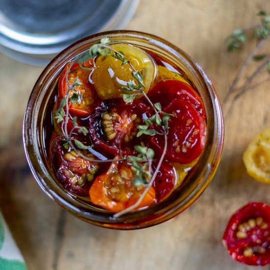 dehydrated heirloom tomatoes