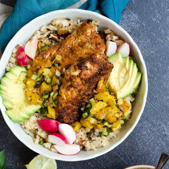 Fish taco bowls