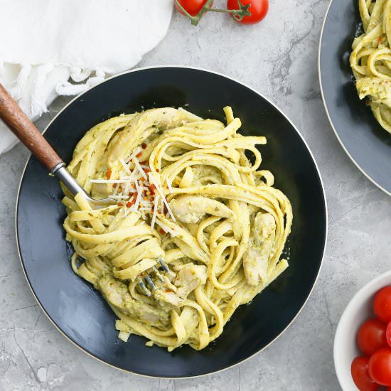 Creamy Pesto Chicken Pasta