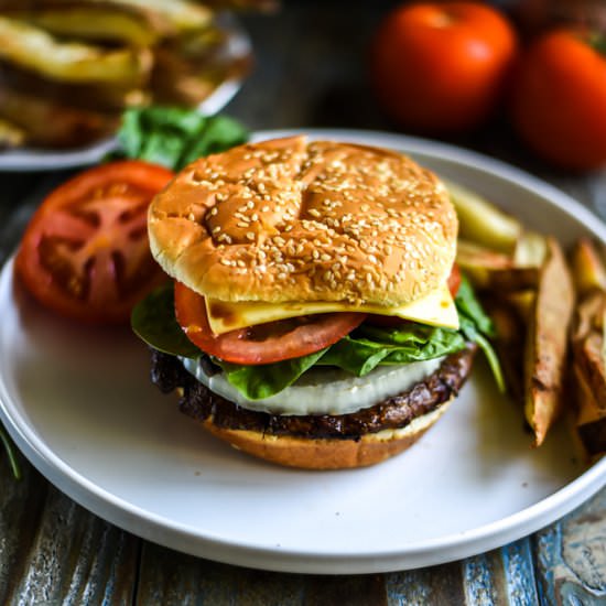 Smoky Portobello Veggie Burgers