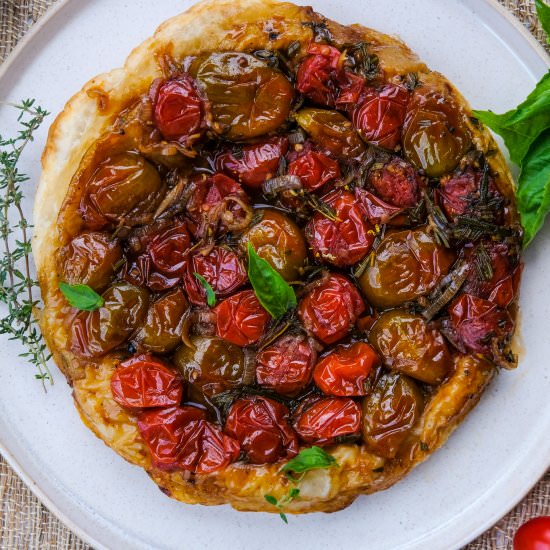 Tomato & Herb Puff Pastry Tart