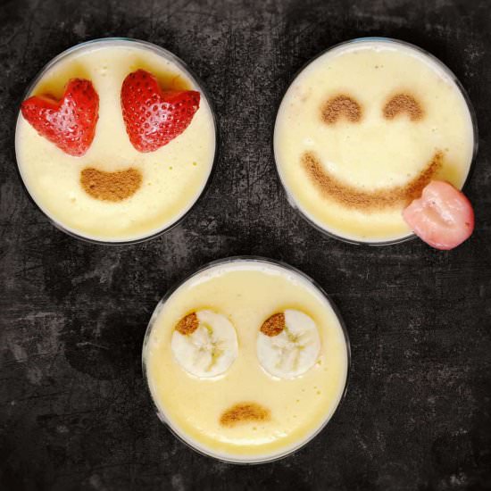 Mango Banana Emoji Smoothie