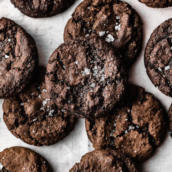 Vegan Chocolate Brownie Cookies
