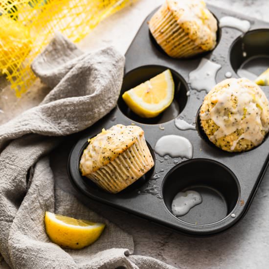 Small Batch Lemon Poppy Muffins