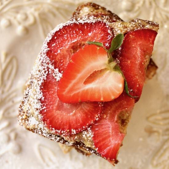 Strawberry Frangipane Toast