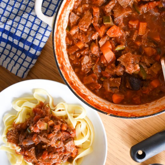 Leftover Beef Ragu