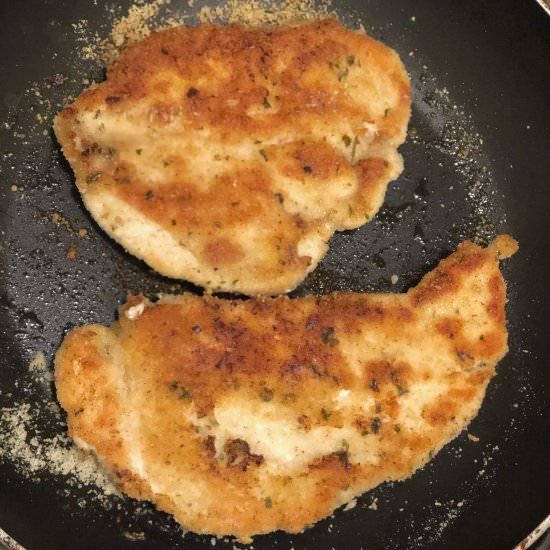 Parmesan Pan-Fried Chicken