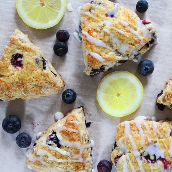 Blueberry lemon scones
