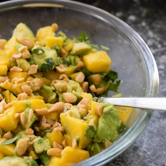 Avocado Mango Salad with Peanuts