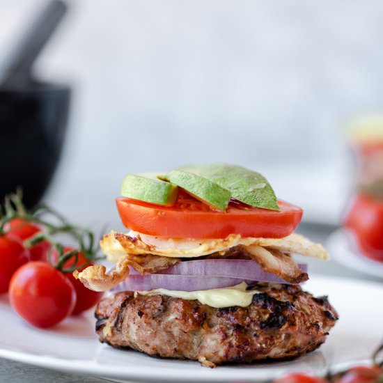 Chicken Cobb Burgers