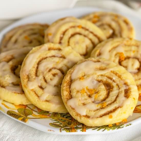 Cinnamon Orange Pinwheel Cookies