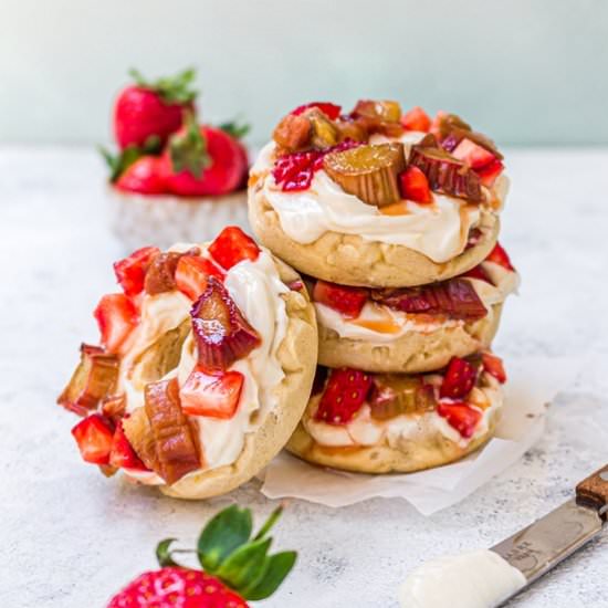 Rhubarb and Lemon Donuts