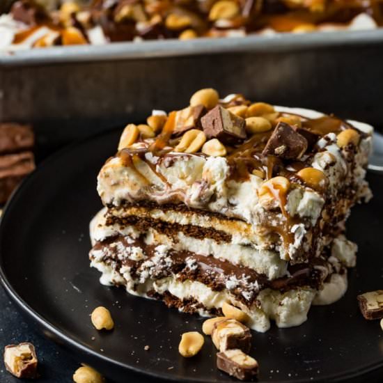 Snickers Ice Cream Cake