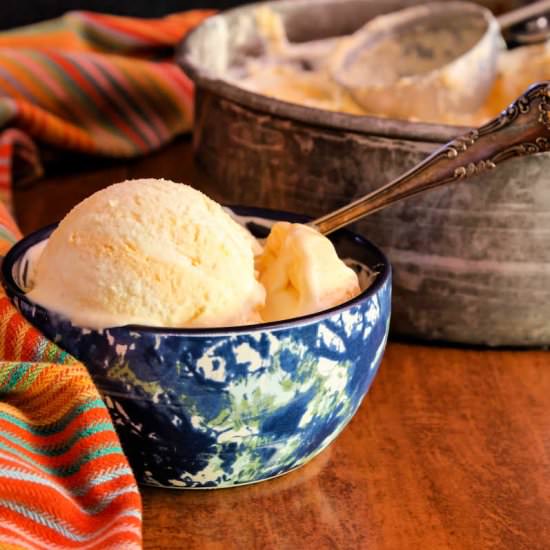 No Churn Creamsicle Ice Cream