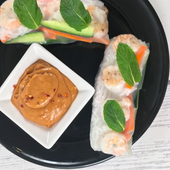 Fresh Spring Rolls with Shrimp