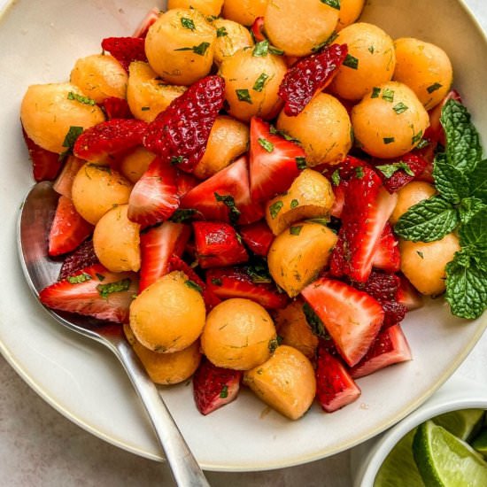 Strawberry Cantaloupe Salad