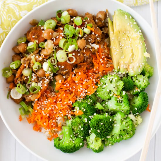 Soy Free Teriyaki Chickpeas