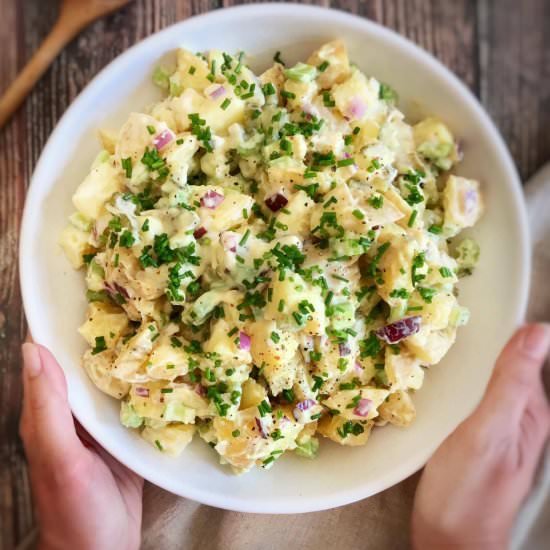 Easy Creamy Vegan Potato Salad