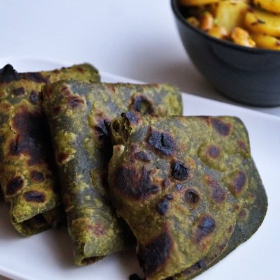 Palak/Spinach paratha
