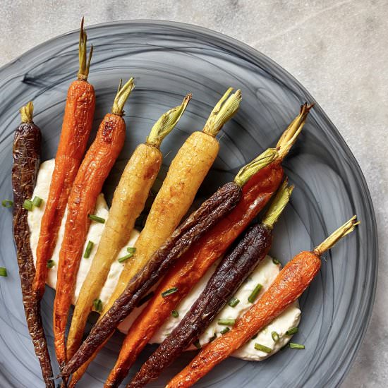Carrots with Green Garlic Dip