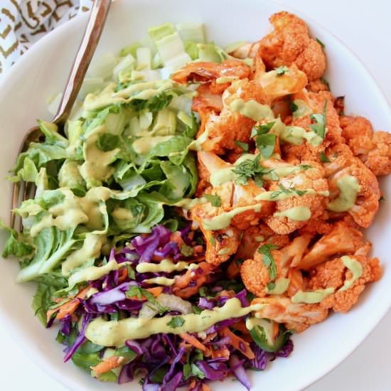 Buffalo Cauliflower Salad