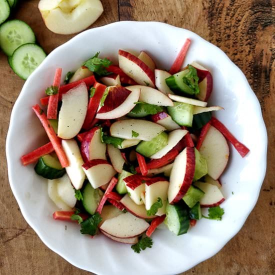Apple Carrot Cucumber Salad