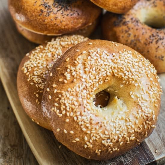 New York-Style Sourdough Bagels
