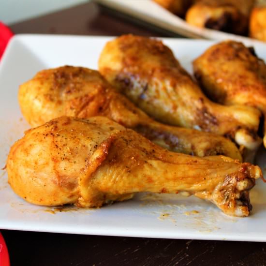 Lemony Baked Chicken Legs