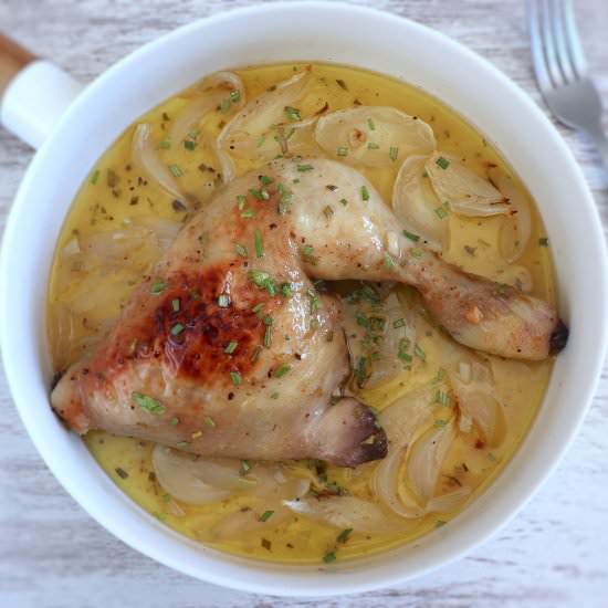 Chicken legs oven with lemon honey