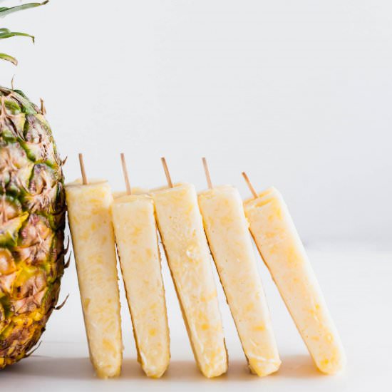 Pina Colada Popsicles