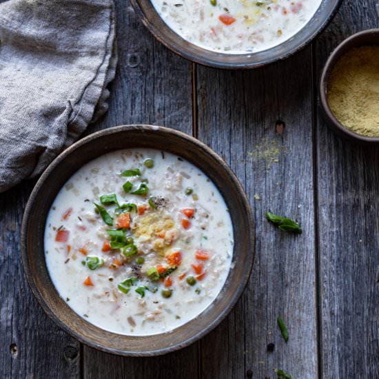 Savory oatmeal