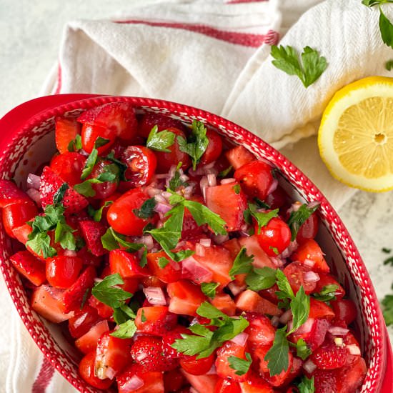 Strawberry Tomato Summer Salad