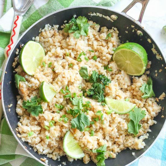 Cilantro Lime Cauliflower Rice