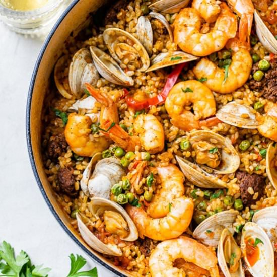 Weeknight Seafood Paella