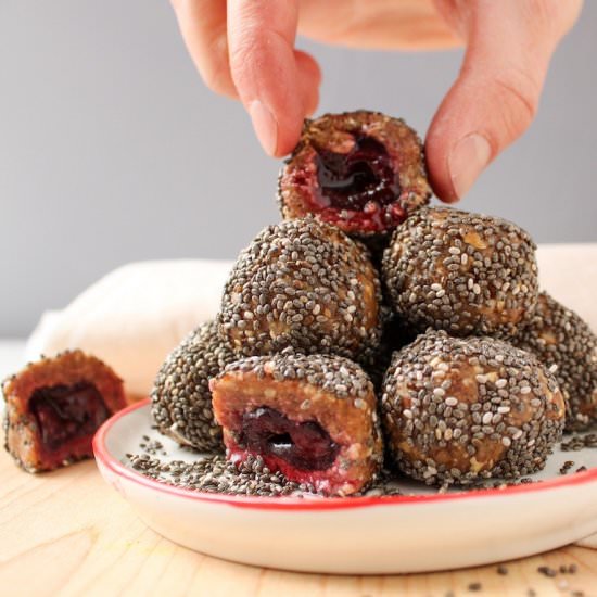 Vanilla cherry energy balls