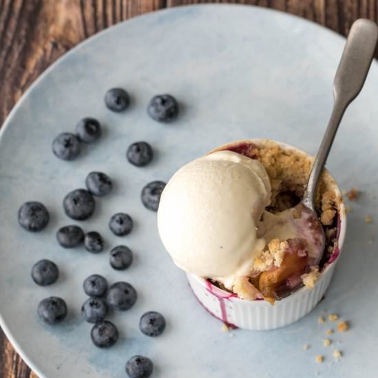 Peach Blueberry Crisp