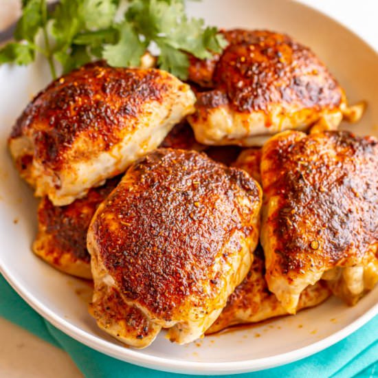 Easy baked chicken thighs