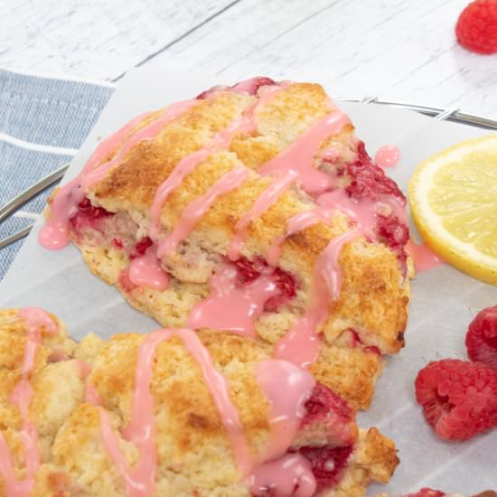 Raspberry Lemonade Scones