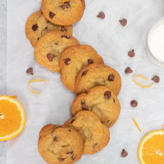 Best Orange Chocolate Chip Cookies