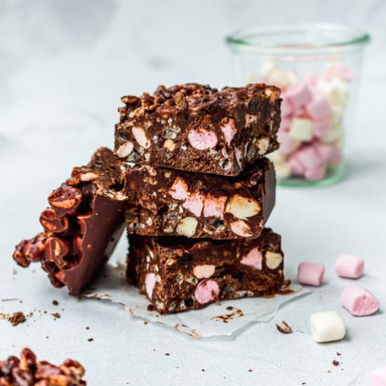 Easy Vegan Rocky Road